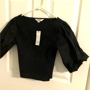 NWT BB Dakota black 3/4 sleeve top - Size Small
